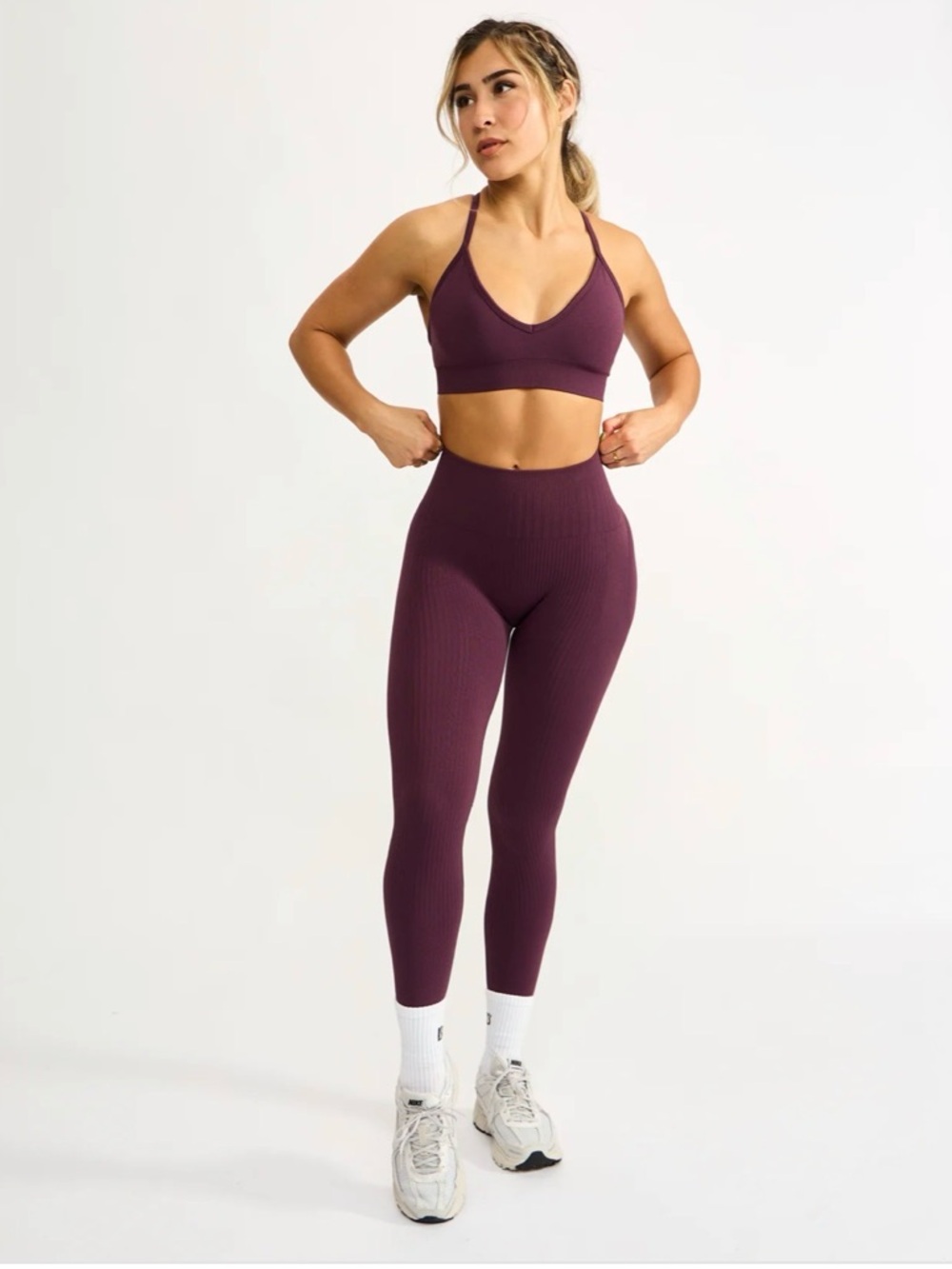 BuffBunny waterfall Leggings - Plum - Picture 6 of 7